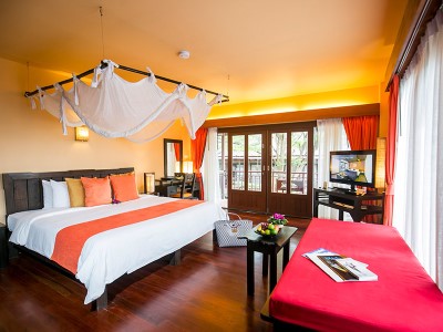 bedroom - hotel baan haad ngam boutique resort - koh samui island, thailand