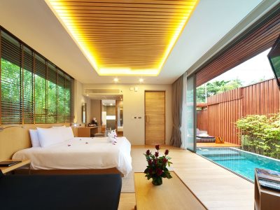 bedroom 4 - hotel baan haad ngam boutique resort - koh samui island, thailand
