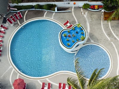 outdoor pool - hotel matcha samui resort - koh samui island, thailand