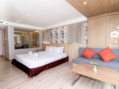 bedroom - hotel matcha samui resort - koh samui island, thailand