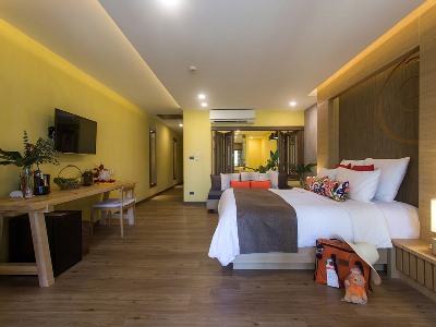 bedroom 1 - hotel new star beach - koh samui island, thailand