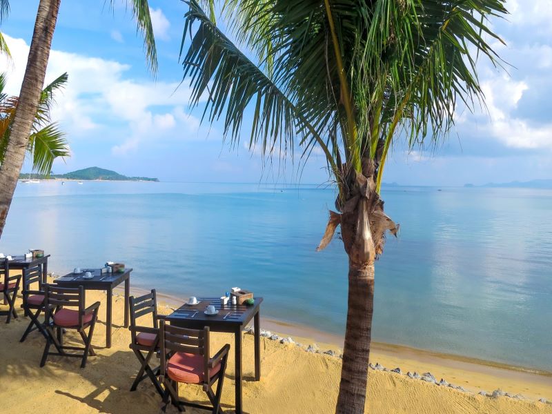 restaurant 2 - hotel paradise beach resort samui - koh samui island, thailand