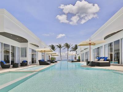 outdoor pool - hotel the privilege hotel ezra beach club - koh samui island, thailand