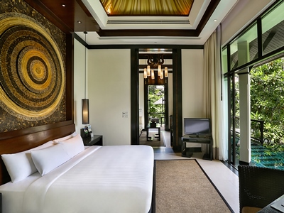 bedroom - hotel banyan tree samui - koh samui island, thailand