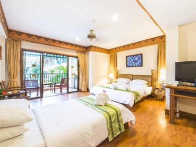 bedroom 4 - hotel chaba cabana beach resort - koh samui island, thailand