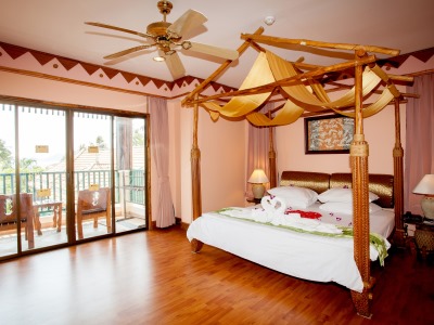bedroom 8 - hotel chaba cabana beach resort - koh samui island, thailand