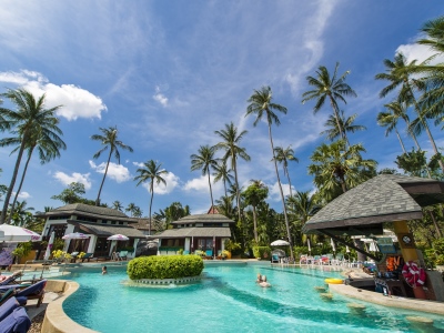 outdoor pool - hotel chaba cabana beach resort - koh samui island, thailand