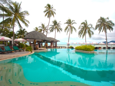 outdoor pool 1 - hotel chaba cabana beach resort - koh samui island, thailand