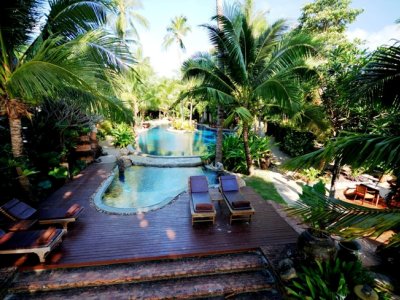 outdoor pool - hotel muang samui spa - koh samui island, thailand