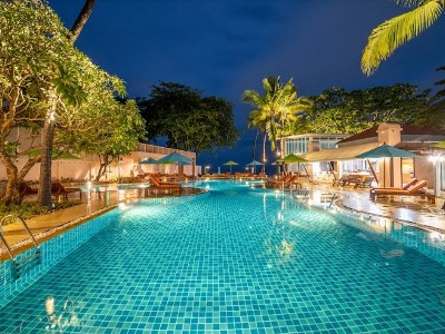 outdoor pool - hotel baan samui resort - koh samui island, thailand