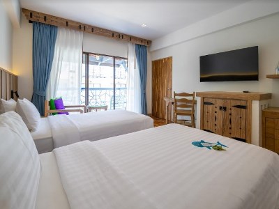 bedroom - hotel baan samui resort - koh samui island, thailand