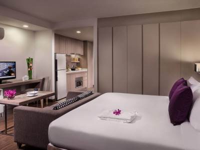 bedroom 1 - hotel citadines grand central sri racha - chonburi, thailand