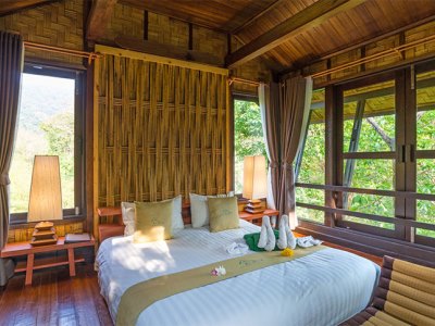 bedroom 1 - hotel alama sea village resort - koh lanta, thailand