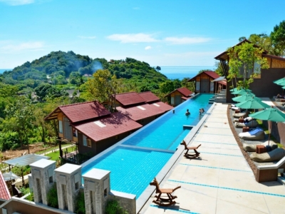 outdoor pool - hotel alama sea village resort - koh lanta, thailand