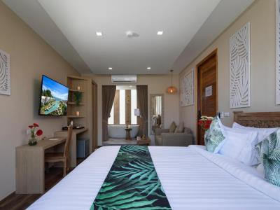 bedroom 1 - hotel vannee golden sands - koh pha ngan, thailand