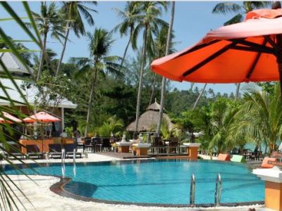 outdoor pool - hotel the hideaway pariya haad yuan - koh pha ngan, thailand