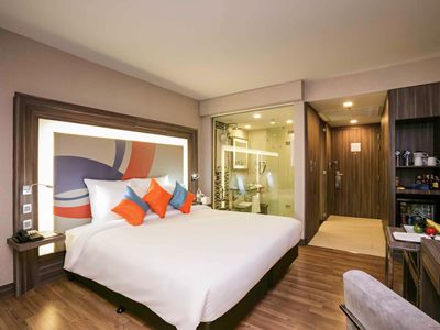 bedroom - hotel novotel bangkok impact - nonthaburi, thailand