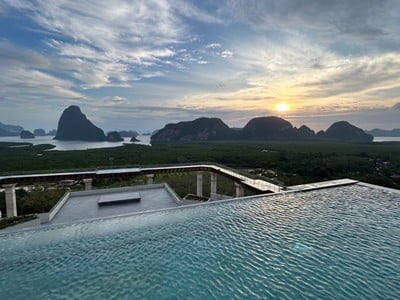 outdoor pool - hotel beyond skywalk nangshi - phang nga, thailand