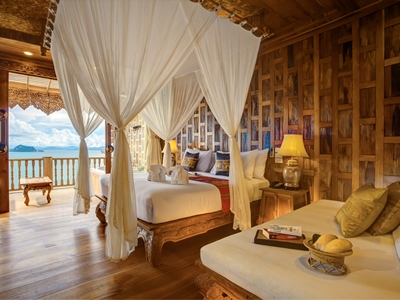 bedroom - hotel santhiya koh yao yai resort and spa - koh yao, thailand