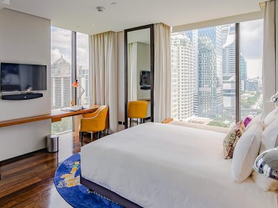 bedroom - hotel indigo bangkok wireless road - bangkok, thailand