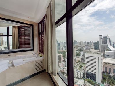 bathroom 1 - hotel intercontinental bangkok - bangkok, thailand