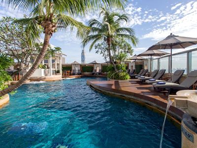 outdoor pool - hotel intercontinental bangkok - bangkok, thailand