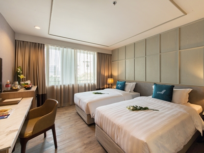 bedroom - hotel well hotel bangkok sukhumvit 20 - bangkok, thailand