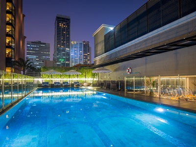 outdoor pool - hotel well hotel bangkok sukhumvit 20 - bangkok, thailand