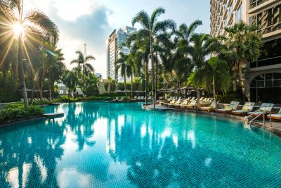 outdoor pool - hotel conrad bangkok - bangkok, thailand
