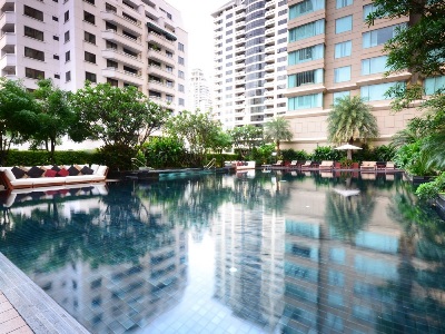 outdoor pool - hotel grande centre point ratchadamri - bangkok, thailand