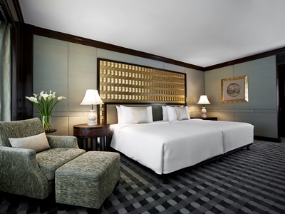 bedroom - hotel anantara siam bangkok - bangkok, thailand