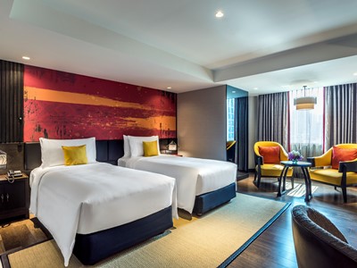 bedroom 1 - hotel mercure sukhumvit 11 - bangkok, thailand