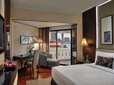 bedroom - hotel anantara riverside bangkok resort - bangkok, thailand