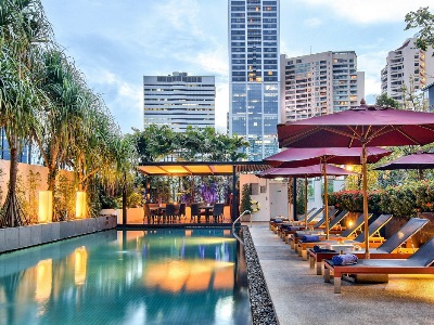 outdoor pool 1 - hotel park plaza bangkok soi 18 - bangkok, thailand
