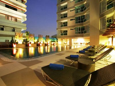 outdoor pool - hotel adelphi grande - bangkok, thailand