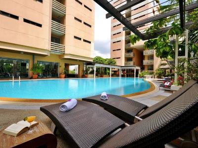 outdoor pool - hotel abloom exclusive serviced apartments - bangkok, thailand