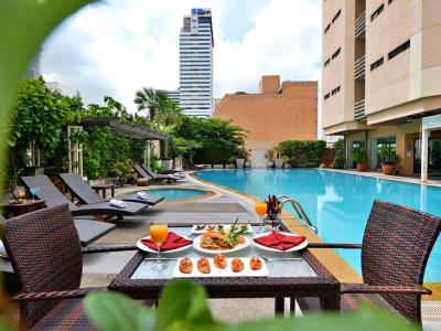 outdoor pool 1 - hotel abloom exclusive serviced apartments - bangkok, thailand