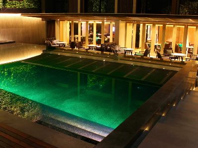 outdoor pool - hotel arcadia suites - bangkok, thailand