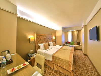 bedroom - hotel ramada by wyndham istanbul taksim - istanbul, turkey