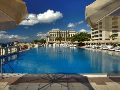 outdoor pool - hotel ciragan palace kempinski - istanbul, turkey
