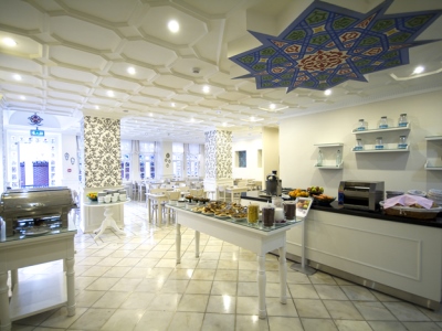 breakfast room - hotel avicenna - istanbul, turkey