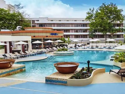 outdoor pool - hotel hilton trinidad and conference centre - port of spain, trinidad and tobago