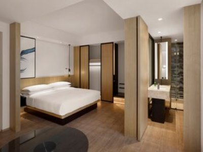bedroom 6 - hotel fairfield by marriott taichung - taichung, taiwan