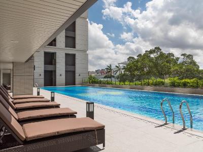 outdoor pool - hotel lakeshore hotel tainan - tainan, taiwan
