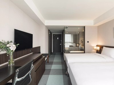 bedroom 2 - hotel lakeshore hotel tainan - tainan, taiwan