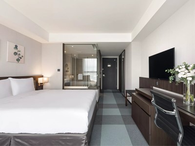 bedroom 3 - hotel lakeshore hotel tainan - tainan, taiwan