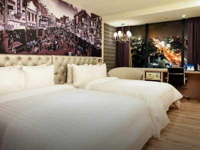 deluxe room - hotel fx hotel tainan - tainan, taiwan