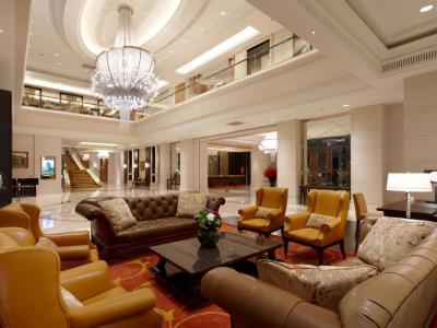 lobby - hotel okura prestige - taipei, taiwan