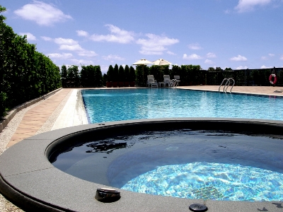 outdoor pool - hotel grand victoria - taipei, taiwan
