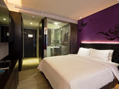 bedroom - hotel fx nanjing east road - taipei, taiwan